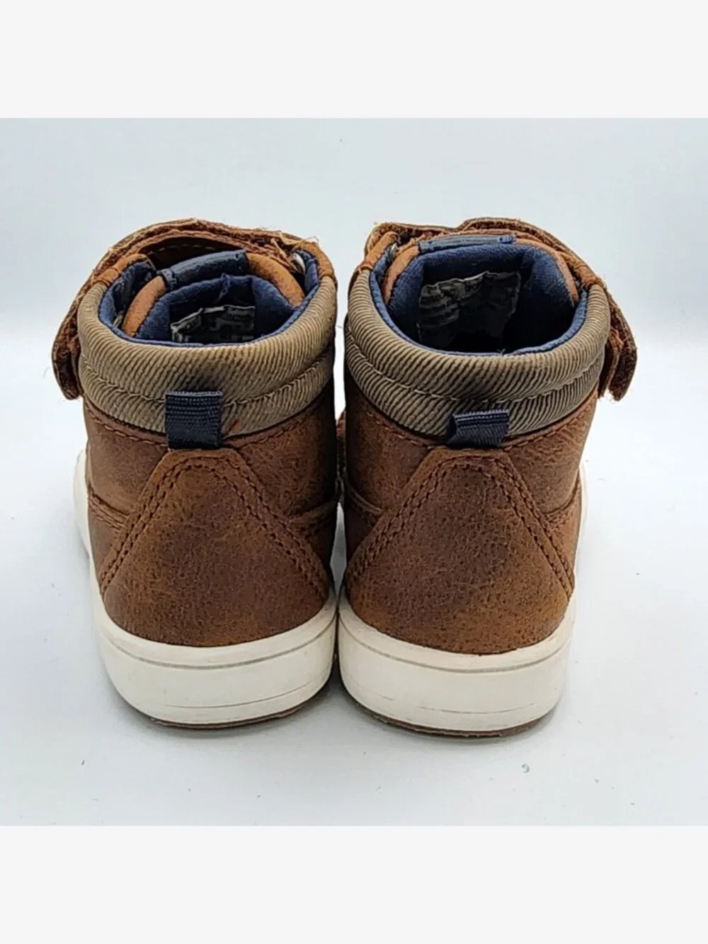 Brown Strap High-Top Lace-Up Boots | Kid's 7